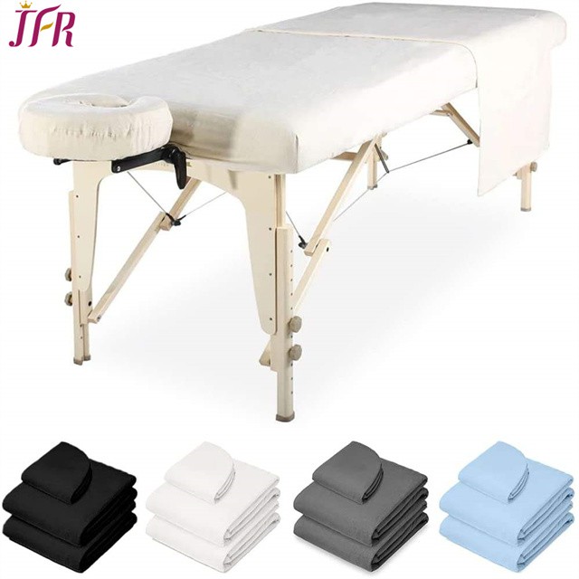 Conjunto de lençol de flanela de massagem